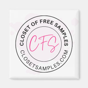 Imán Closet of Free Samples Logo 2021 Edition