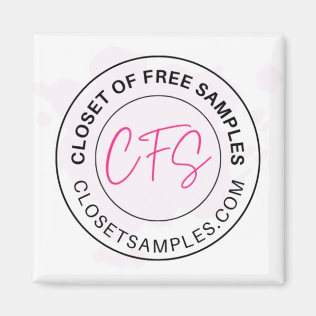 Imán Closet of Free Samples Logo 2021 Edition (Frente)
