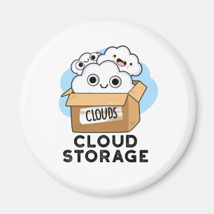 Imán Cloud Storage Funny Weather Technology Pun
