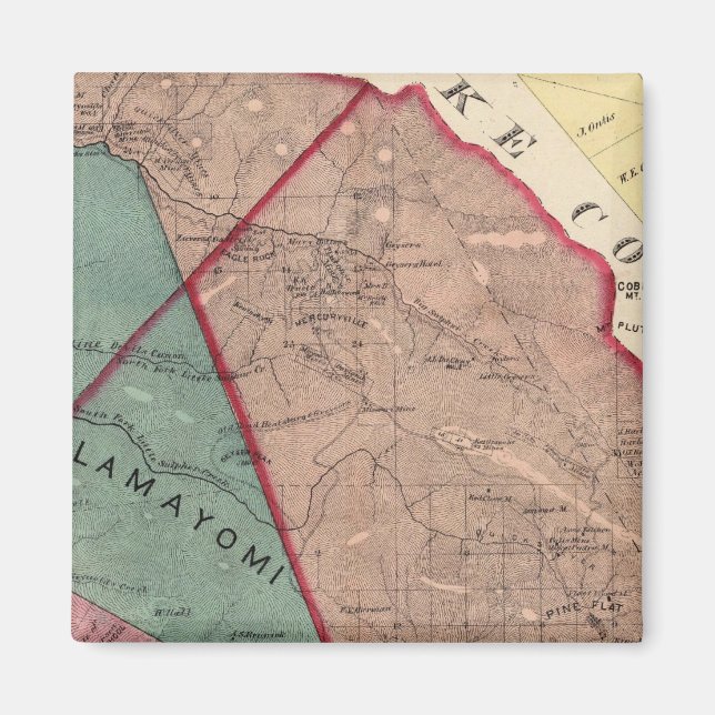 Imán Cloverdale, Washington, Mendocino (Frente)