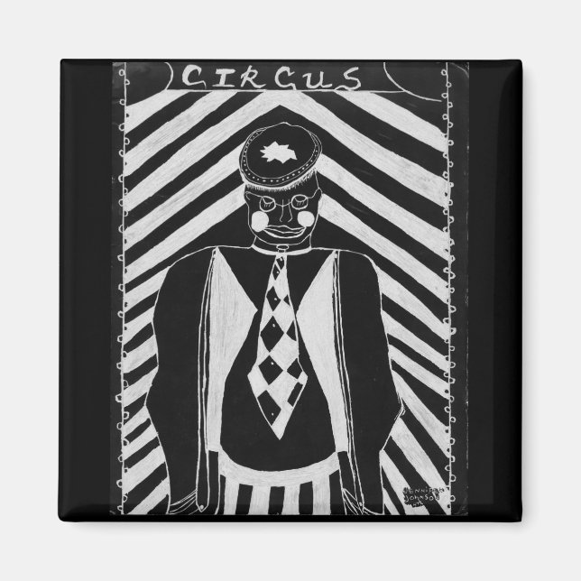 Imán Clown de circo (Frente)