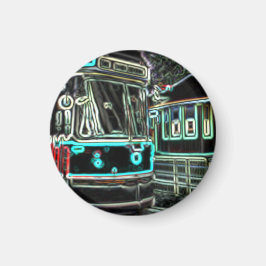 Imán CLRV Neon en stad Circle Magnet