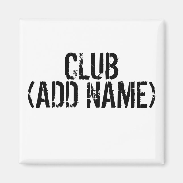 IMÁN CLUB - (ADD NAME) (Frente)