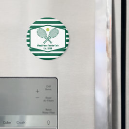 Imán Club Campestre Personalizado de tenis de rayas ver