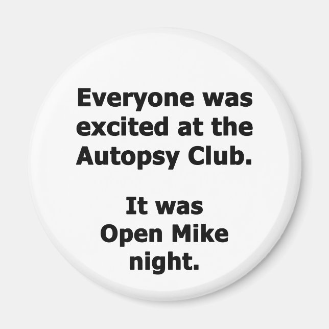 Imán Club de Autopsia (Frente)