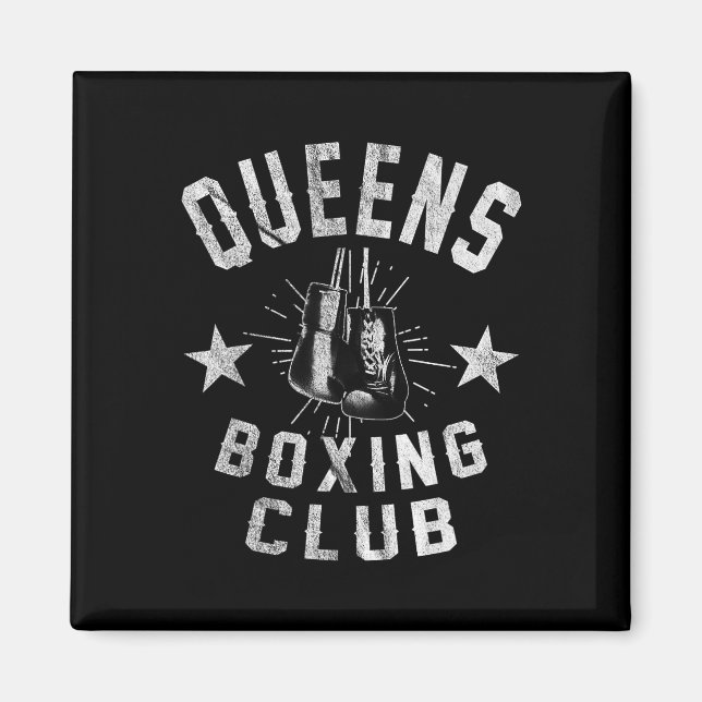 Imán Club de boxeo Queens - Boxer con problemas de époc (Frente)