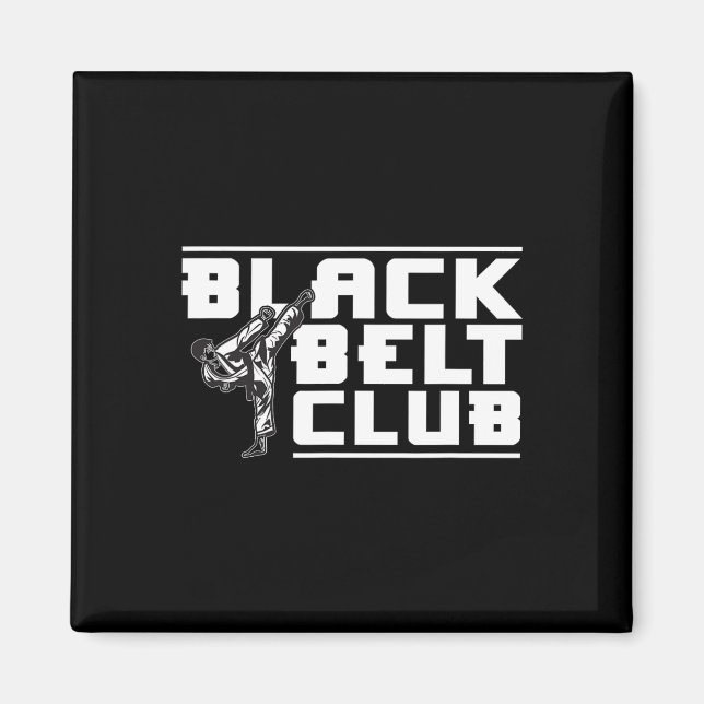 Imán Club de Cinturón Negro - Cinturón negro Karate (Frente)