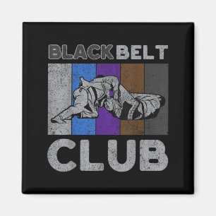 Imán Club de Cinturón Negro Vintage BJJ Jiu Jitsu Brasi