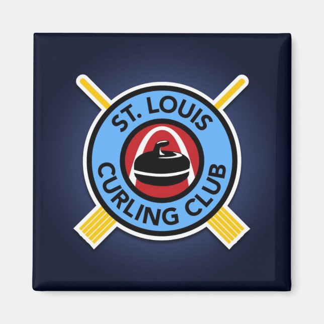 Imán Club de Curling de St Louis (Frente)