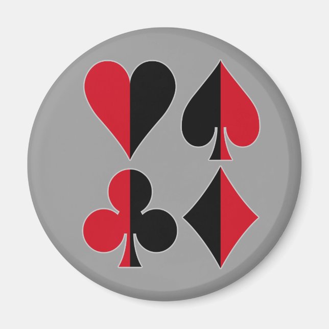 Imán Club de Diamantes Heart Spade (Frente)