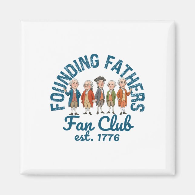 Imán Club de Fans de los Padres Fundadores Profesor de  (Frente)