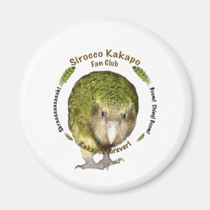 Imán Club de fans del Kakapo del siroco