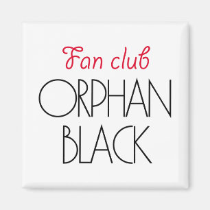 Imán Club de fans negro huérfano