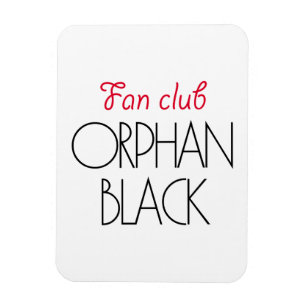 Imán Club de fans negro huérfano