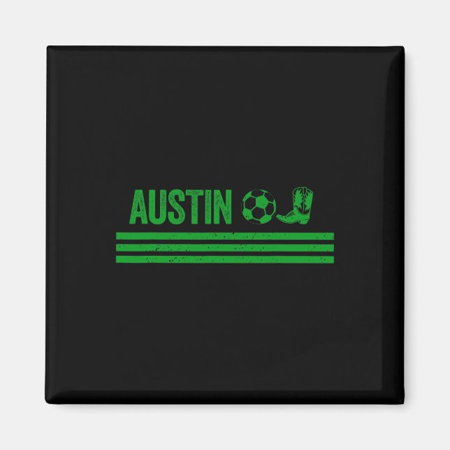 Imán Club de Fútbol Austin Cowboy Boot (Frente)