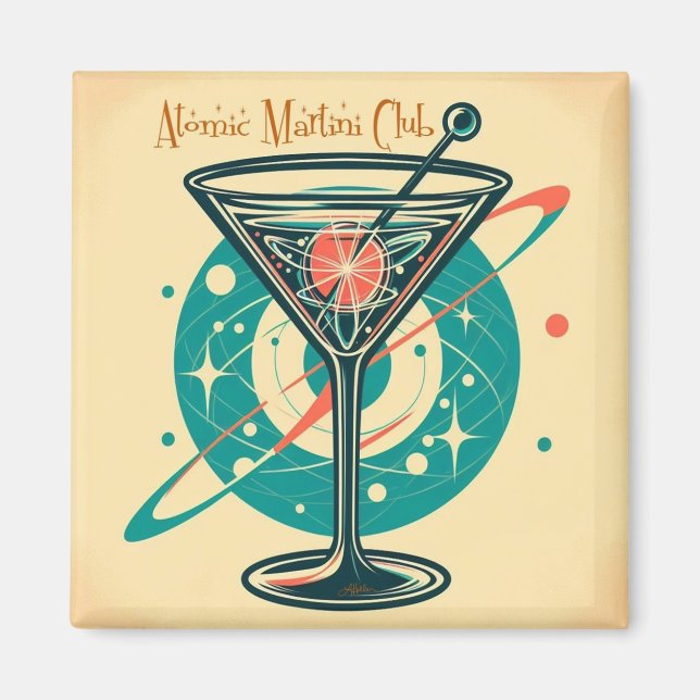 Imán Club de Martini Atómico (Frente)