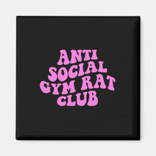 Imán Club de Rata de Gimnasio Antisocial Divertido Cult