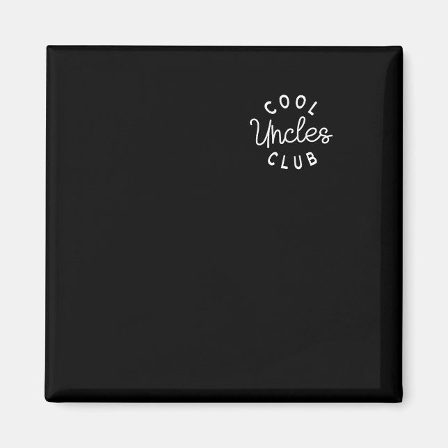 Imán Club de Tíos Geniales Mejor Tío del Mundo divertid (Frente)