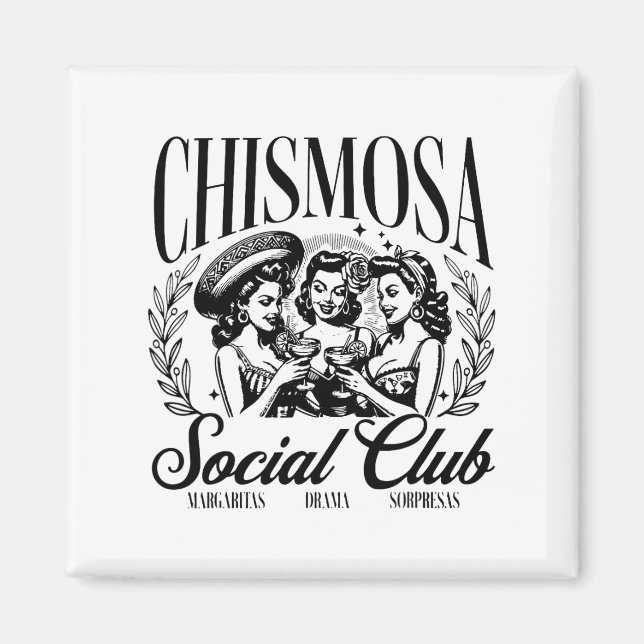 Imán Club Social Chismosa (Frente)