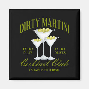 Imán Club Social de Mujeres Divertidas bebiendo Martini