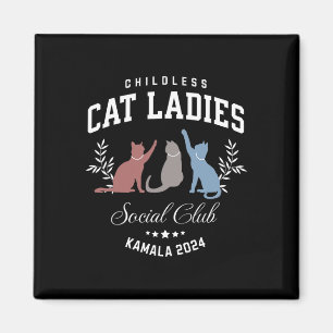 Imán Club Social de Señoras Gatas Kamala-harris Preside