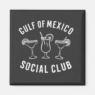 Imán Club Social del Golfo de México Funny Retro