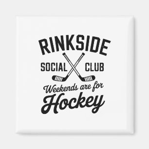 Imán Club Social Rinkside Vibraciones Retro Hockey sobr