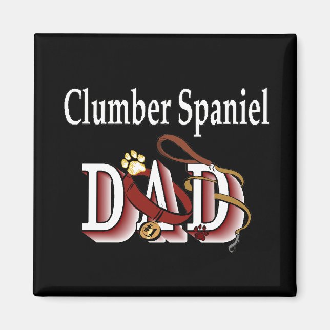 Imán Clumber Spaniel DAD Magnet (Frente)
