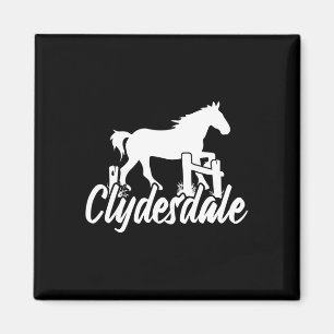 Imán Clydesdale Borrador de caballos Pun Hípica