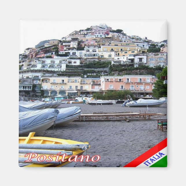 Imán CMP044 POSITANO, COSTA AMALFI, Italia, Fridge (Frente)