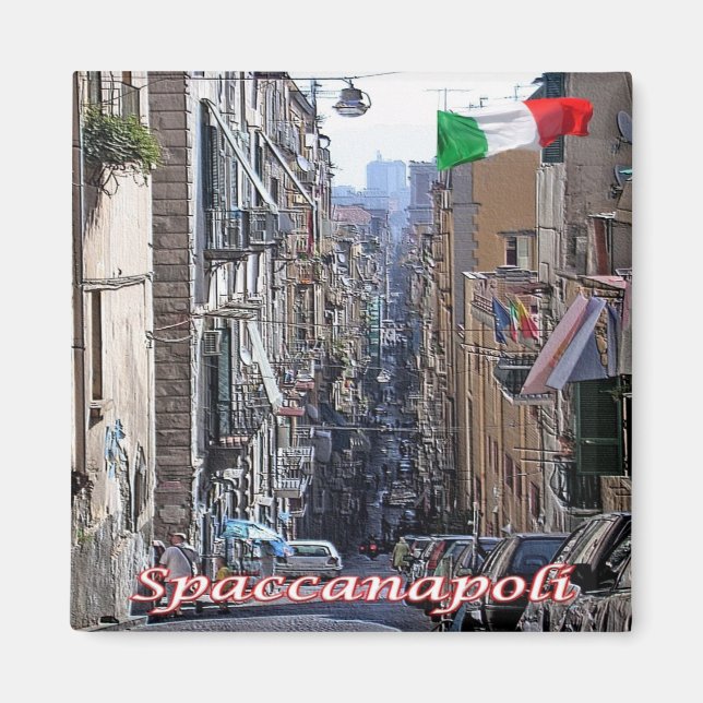 Imán CMP049 NAPLES, SPACCANAPOLI, Italia, Fridge (Frente)