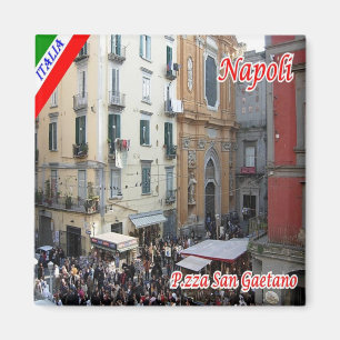 Imán CMP050 NAPLES - Plaza San Gaetano - Frigorífico