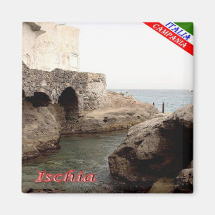 Imán CMP074 ISCHIA, Puente Creek, Italia, Fridge