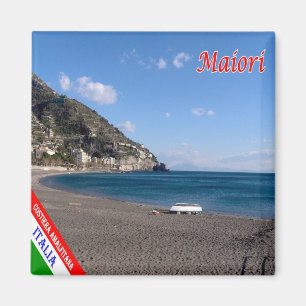 Imán CMP108 AMALFI COAST MAIORI Beach, Italia, Fridge