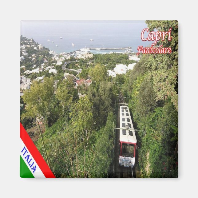 Imán CMP126 CAPRI, The Funicular, Italia, Fridge (Frente)