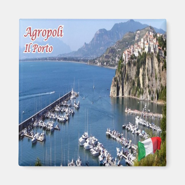 Imán CMP129 AGROPOLI, SALERNO, El puerto, Fridge (Frente)