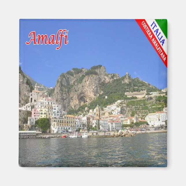Imán CMP133 AMALFI, AMALFI COAST Italia, Fridge (Frente)