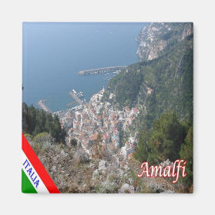 Imán CMP135 AMALFI, Vista aérea, Italia, Fridge
