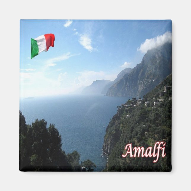 Imán CMP143 AMALFI, Panorama, Italia, Fridge (Frente)