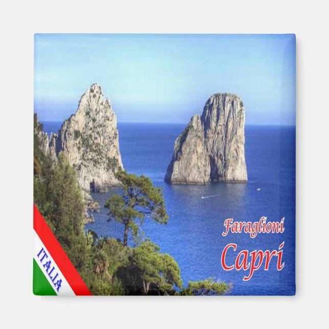Imán CMP147 CAPRI Los Faraglioni, Italia, Fridge (Frente)