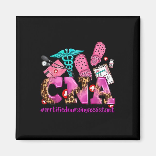 Imán Cna Cinta rosa Cinta Cinta Cinta Cáncer de Mama Gu (Frente)