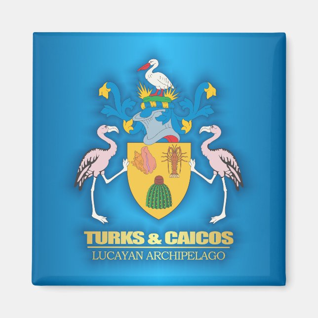 Imán COA de Turcas y Caicos (Frente)