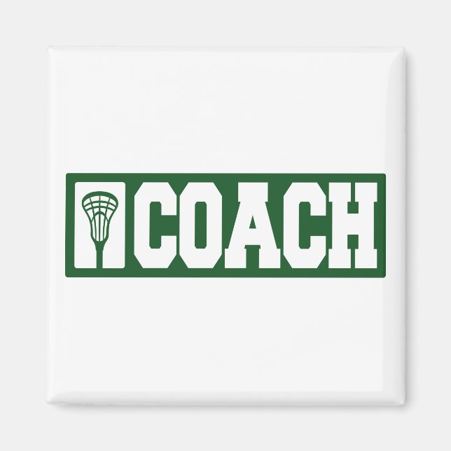 Imán Coach Lacrosse - verde (Frente)