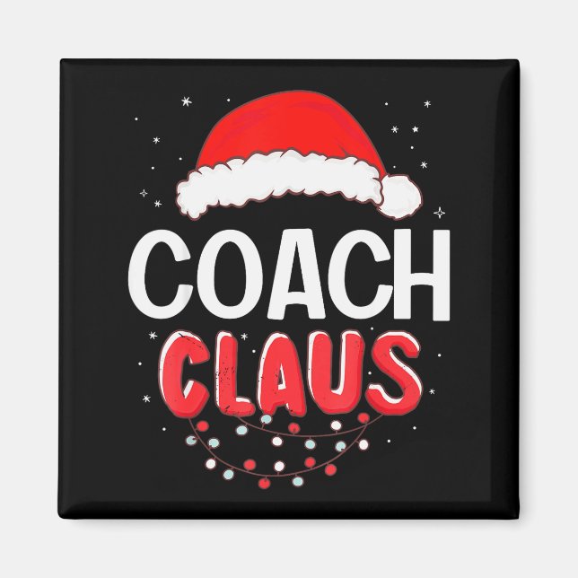 Imán Coach Santa Claus Christmas Matching Costume  (Frente)