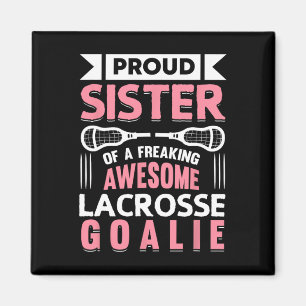 Imán Coach Sister del jugador de Lacrosse