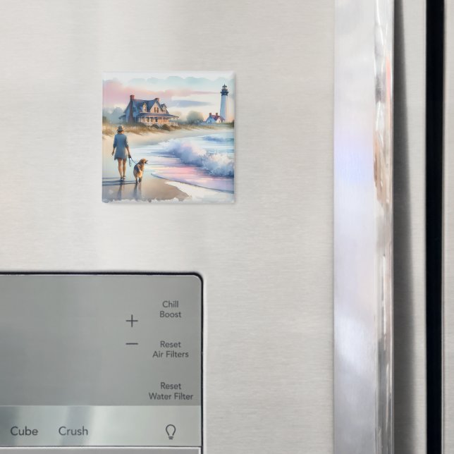 Imán Coastal Walk to Lighthouse at Sunset (In situ (nevera))