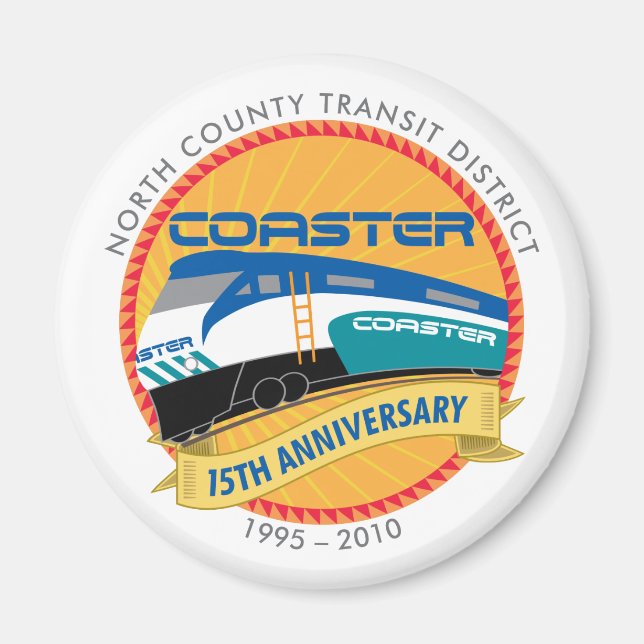 Imán Coaster 15th Annivesary Magnet (Frente)
