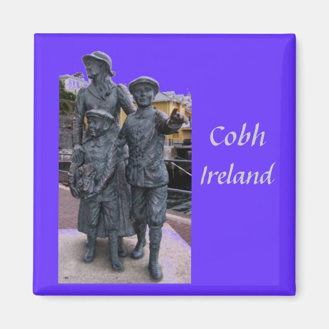 Imán Cobh, estatuas de Irlanda (Frente)