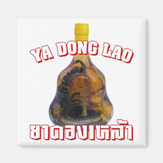 Imán Cobra Snake Vs Scorpion Whiskey ... Yadong Lao (Frente)