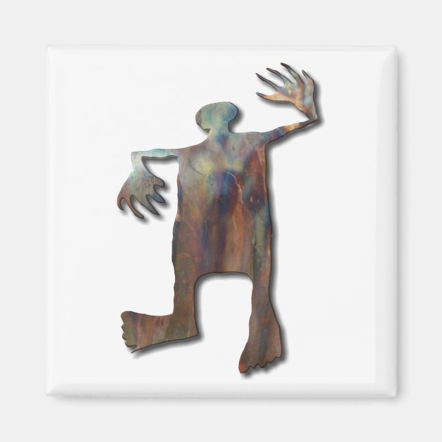 Imán Cobre del hombre bailarín (Frente)